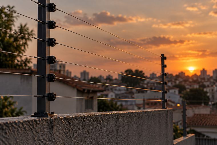 Cerca de 6 fios, industrial — cerca elétrica