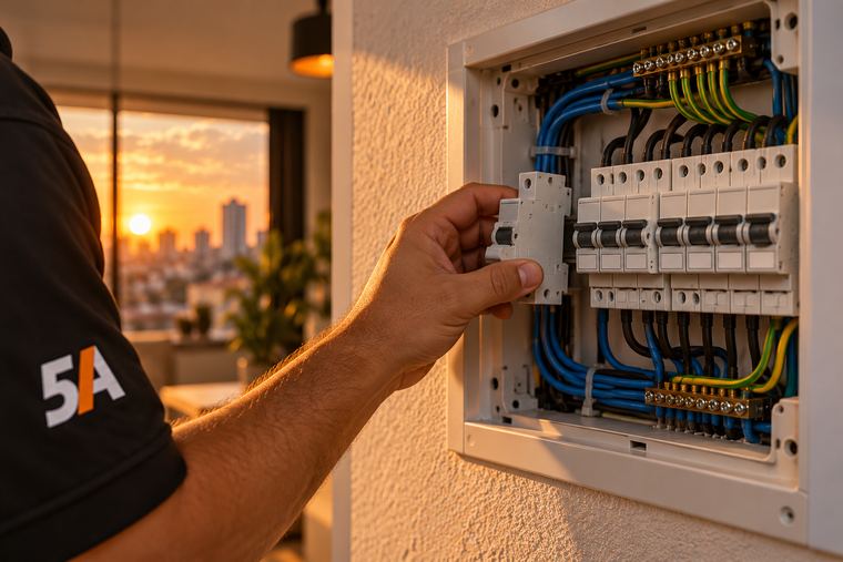 Quadro e disjuntores — elétrica residencial