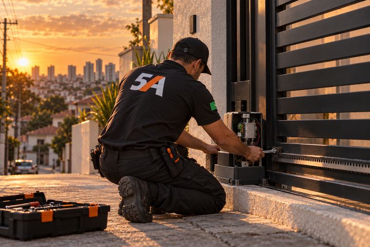 Manutenção e conserto — portão automático